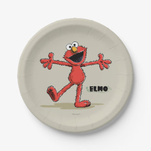 Vintag Elmo Pappteller