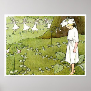 Vintag Elsa Beskow Fairy Ring Poster