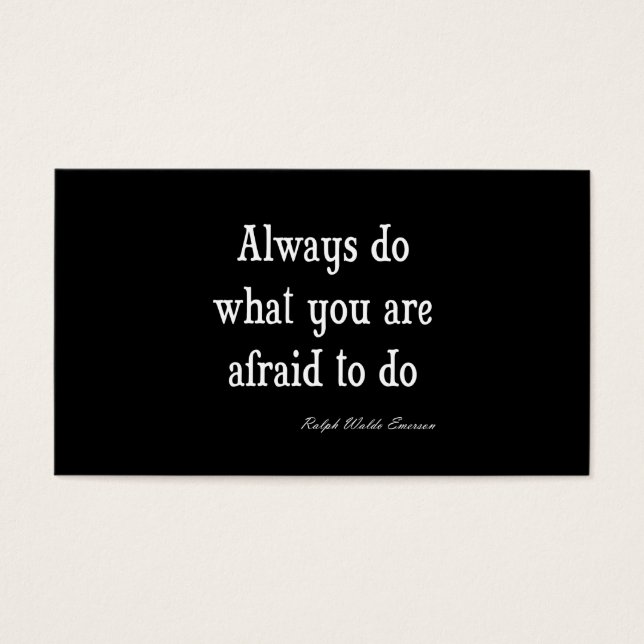 Vintag Emerson Inspiration Zitat (Vorderseite)