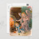 Vintag Engel, Schutzengel Mädchen und Feuer Postkarte (Vorne/Hinten)
