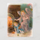 Vintag Engel, Schutzengel Mädchen und Feuer Postkarte (Vorderseite)