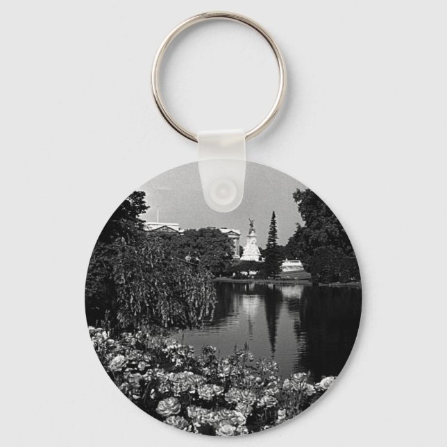 Vintag England London Buckingham St James Park Schlüsselanhänger (Vorderseite)