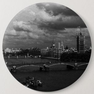 Vintag England London Die Themse 1970 Button