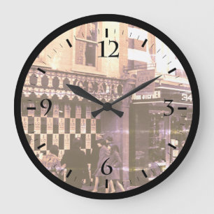 Vintag England London Shops Carnaby Street Large Große Wanduhr