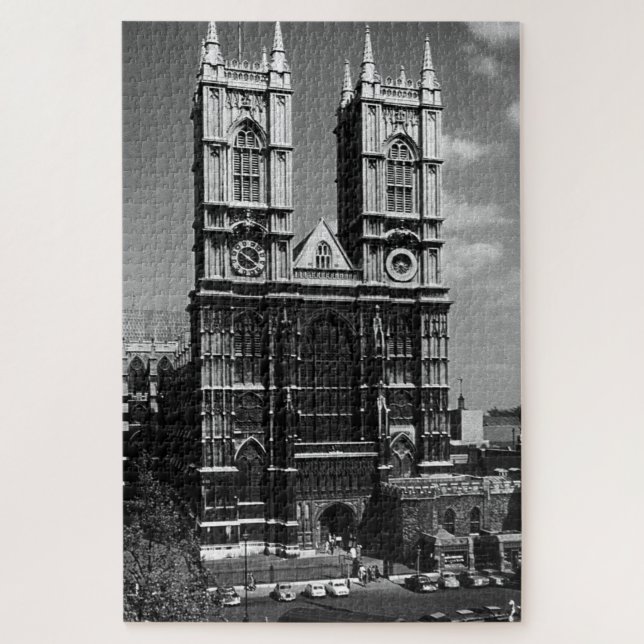 Vintag England London Westminster Abbey Puzzle (Vertikal)