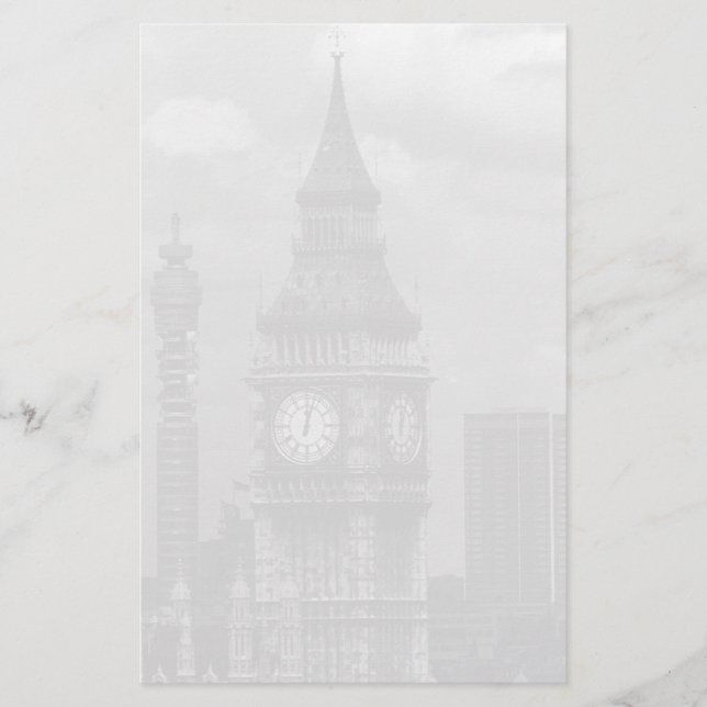 Vintag-England-Postturm Big ben Briefpapier (Vorderseite)