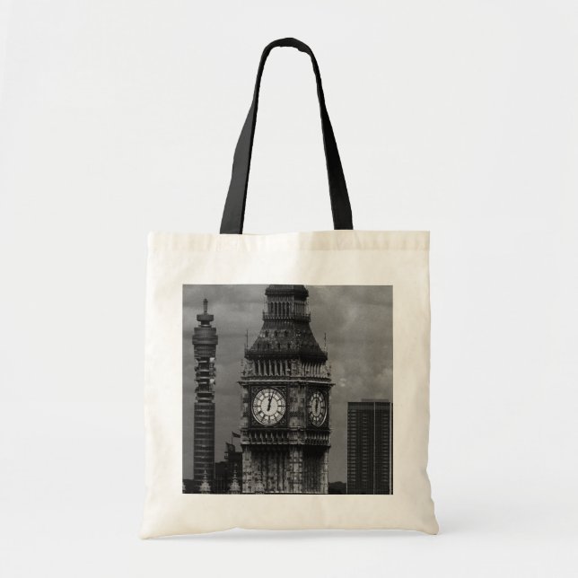 Vintag-England-Postturm Big ben Tragetasche (Vorne)