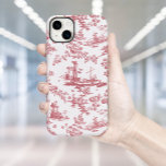 Vintag Englisch Floral Toile de Jouy-Pink Case-Mate iPhone 14 Plus Hülle<br><div class="desc">Schönes,  nahtloses Toile de jouy Muster,  angepasst an ein englisches Kupferstich von John Munns ca 1770er Jahren mit klassischen Ruinen,  Seehafen,  Hirten und Blumengarten. Rosa auf weißem Hintergrund.</div>