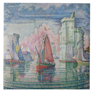 Vintag Entrée du port de la Rochelle Paul Signac Fliese