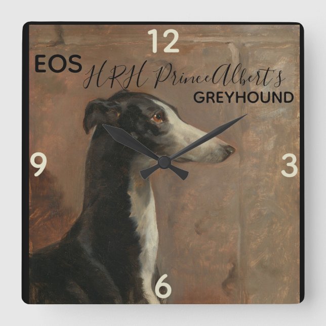 Vintag Eos Thomas Musgrave Joy Quadratische Wanduhr (Vorderseite)