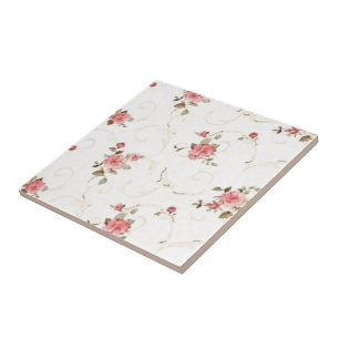 Vintag erblassen Sie - rosa Rose Fliese