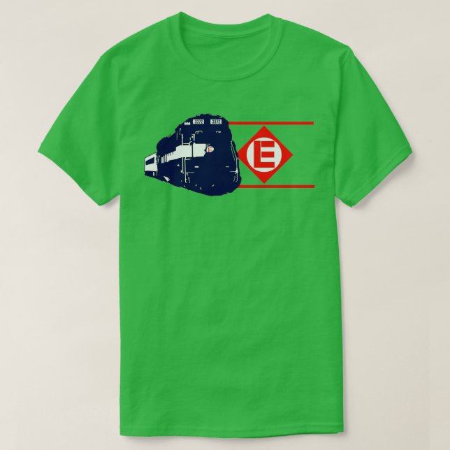 Vintag Erie Lackawanna Bahn 2 T-Shirt (Design vorne)