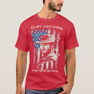 Vintag erkrankte Clint Eastwood T-Shirt