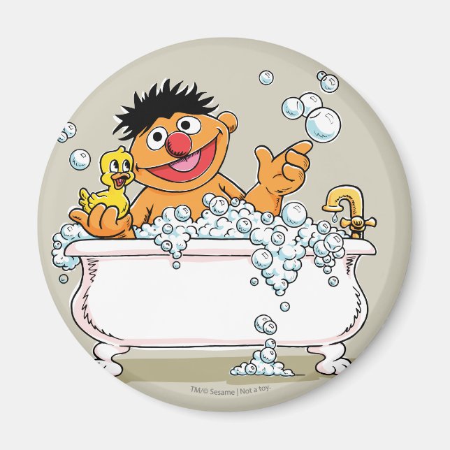 Vintag Ernie in Bathtub Magnet (Vorne)