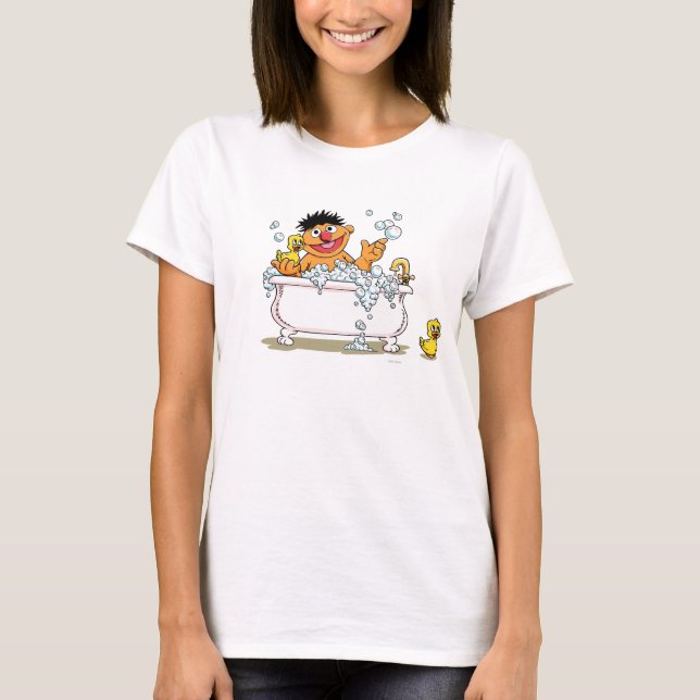 Vintag Ernie in Bathtub T-Shirt (Vorderseite)