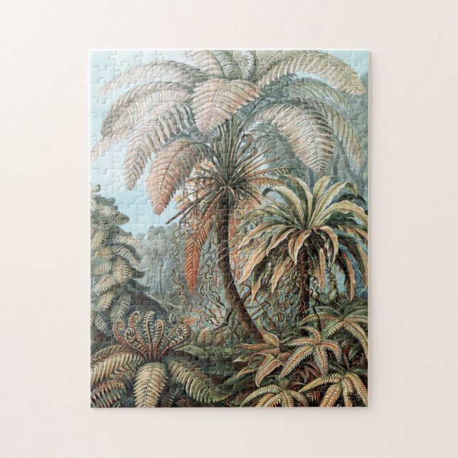 Vintag Ernst Haeckel Palm Trees Poster Puzzle (Vertikal)