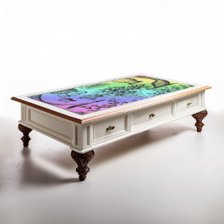 Vintag Ernst Haeckel Rainbow Colored Poster Print Seidenpapier