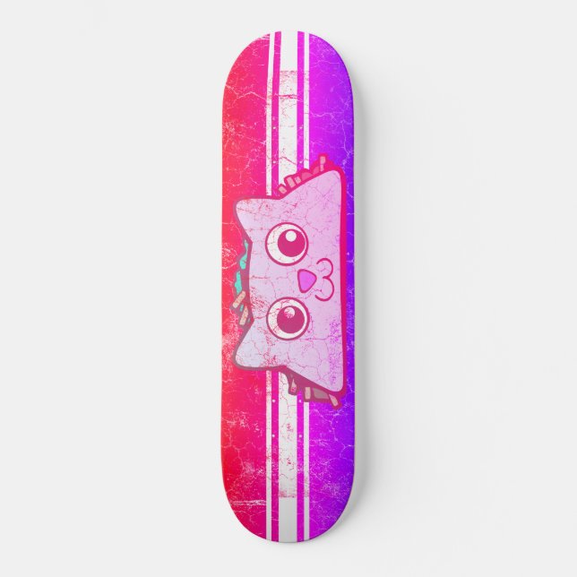 Vintag erschüttertes TacocaT Skateboard (Vorderseite)