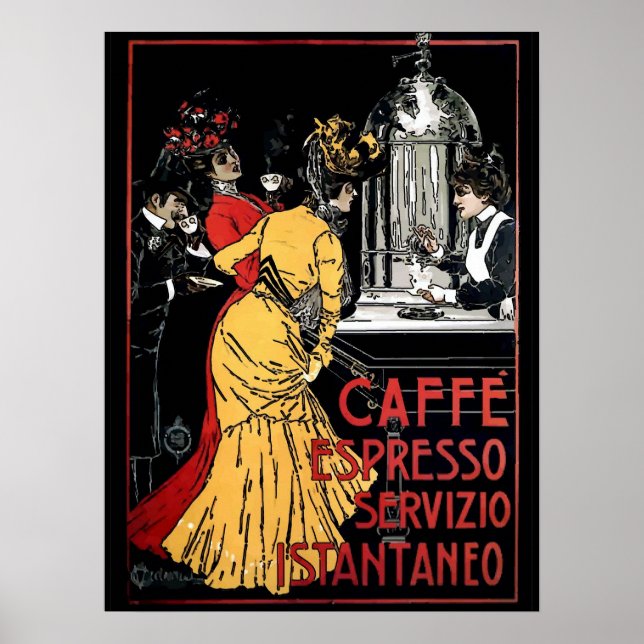 Vintag Espresso Poster (Vorne)