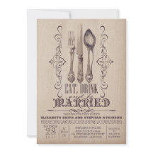 Vintag ESSEN SIE GETRÄNK UND SEIEN SIE VERHEIRATET