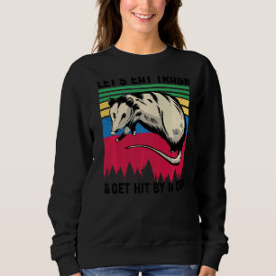 Vintag essen wir Müll und kommen mit dem Auto durc Sweatshirt