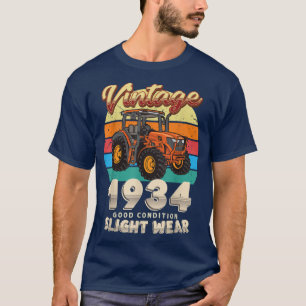 Vintag Est 1934 Bauer Traktor 88. Geburtstag 88 Y T-Shirt