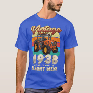 Vintag Est 1938 Bauer Traktor 84. Geburtstag 84 Y T-Shirt