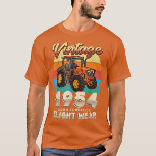 Vintag Est 1954 Bauer Traktor 68. Geburtstag 68 Y T-Shirt