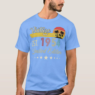Vintag Est 1954 Limited Edition Geburtstag T-Shirt