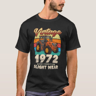 Vintag Est 1972 Bauer Traktor 50. Geburtstag 50 Y T-Shirt