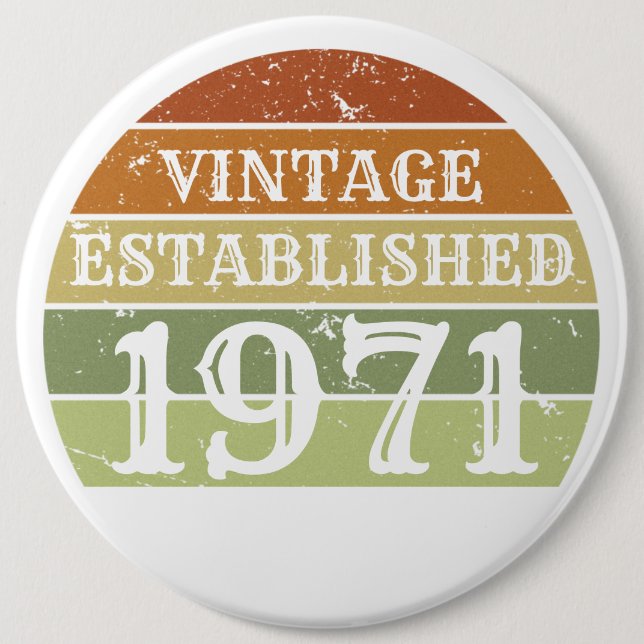 Vintag etablierte Männer Frauen bedrückten den Son Button (Vorderseite)