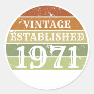 Vintag etablierte Männer Frauen bedrückten den Son Runder Aufkleber