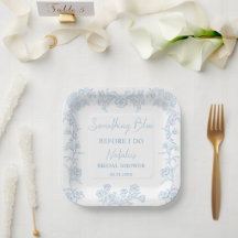 Vintag etwas Blaues vor dem Brautparty