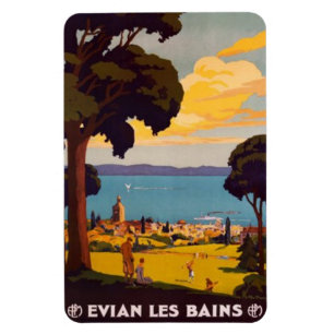 Vintag Évian-les-Bains, Rhône-Alpes, Frankreich - Magnet