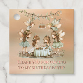 Vintag Fairies Girl Birthday Party Danke Geschenkanhänger