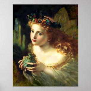 Vintag Fairy Girl von Sophie Gengembre Anderson Poster