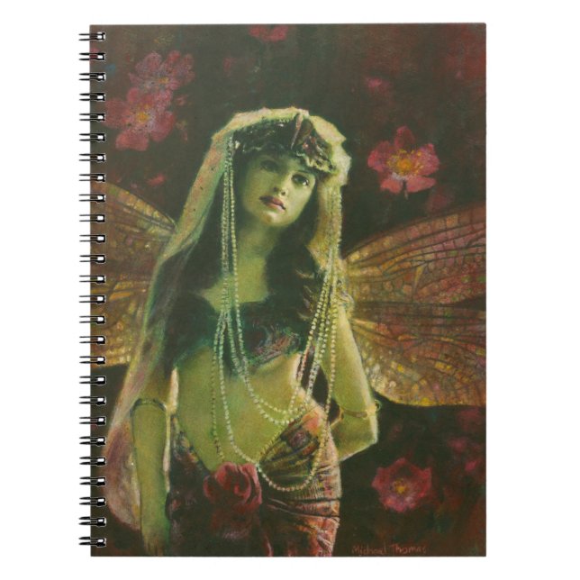 Vintag-Fairy-Nymph-Notebook Notizblock (Vorderseite)