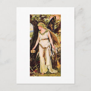 Vintag Fairy Postkarte