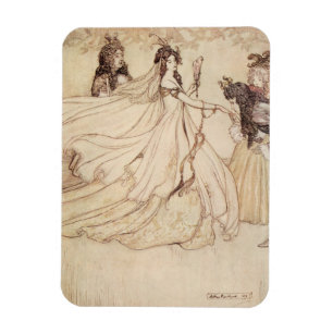 Vintag Fairy Tales, Aschenputtel von Arthur Rackha Magnet