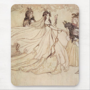 Vintag Fairy Tales, Aschenputtel von Arthur Rackha Mousepad