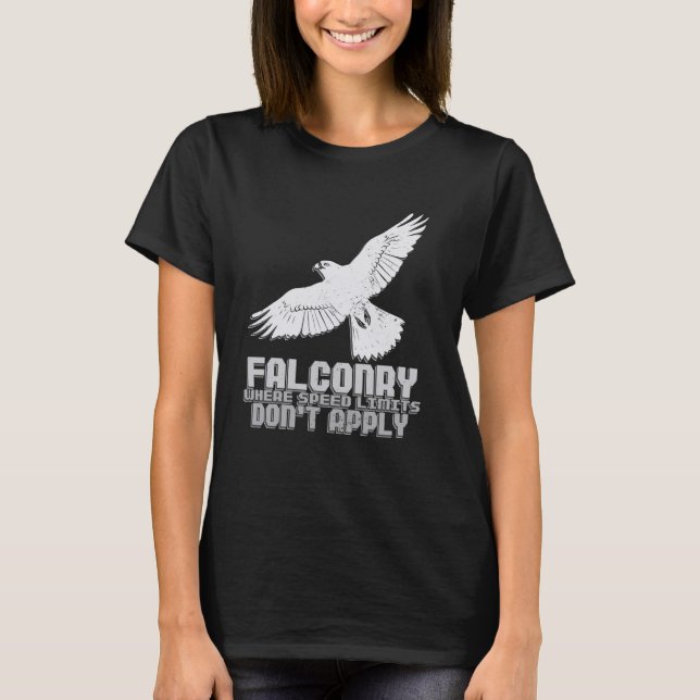Vintag Falconry Funny Hawking Vogelbeobachtung Fal T-Shirt (Vorderseite)