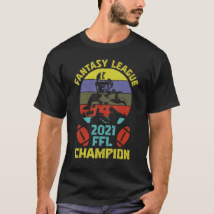 Vintag Fantasy League Champion Ffl Football 2021 T-Shirt