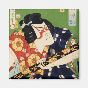 Vintag-farbig-traditionell-japanisch-ukyio-e-sty Magnet