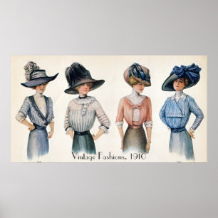Vintag Fashions Poster