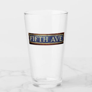 Vintag Fifth Avenue Sign - Manhattan, NYC Glas