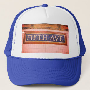 Vintag Fifth Avenue Sign - Manhattan, NYC Truckerkappe