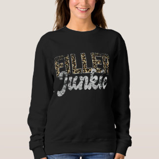Vintag Filler Junkie Lip Filler Leopard Nurse Inj Sweatshirt