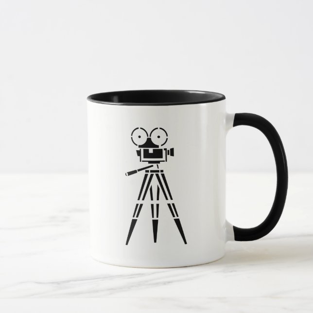 Vintag-Film-Set-Kamera Kaffee-Tasse Tasse (Rechts)