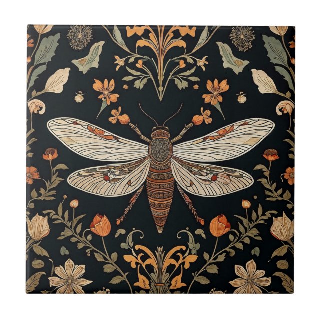 Vintag Firefly Garden Fliese (Vorderseite)