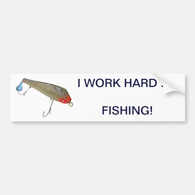 Vintag Fishmaster Jerry Sylvester Flaptail Lure Autoaufkleber (Vorne)